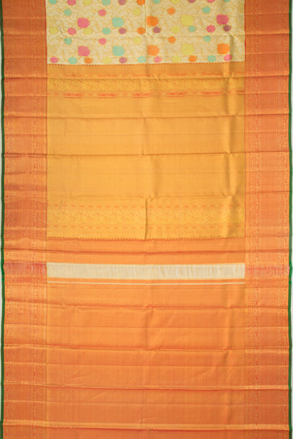 Kanchipuram Silk Brocade Gold Saree