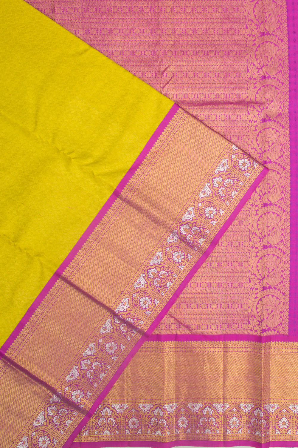 Kanchipuram Silk Brocade Green Saree