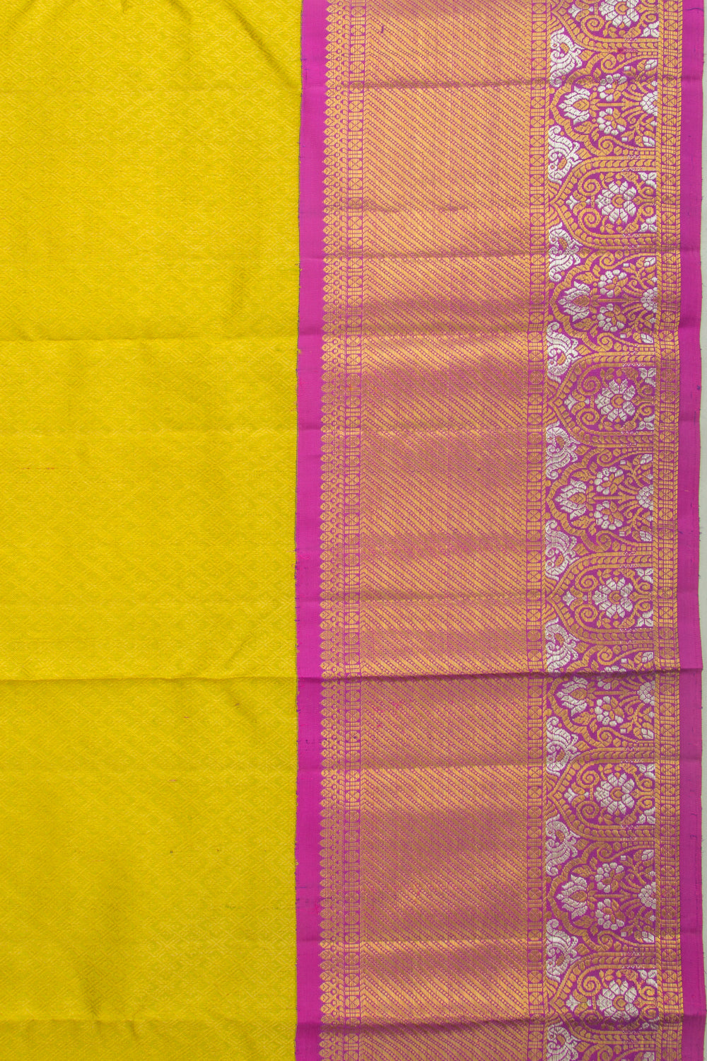 Kanchipuram Silk Brocade Green Saree