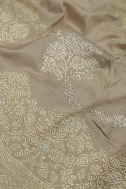 Banarasi Silk Jaal Snuff Saree