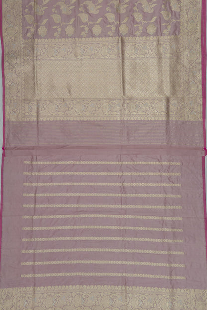 Banarasi Silk Jaal Lilac Saree