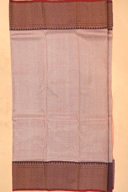 Kota Silk Tissue Brocade Peach Saree