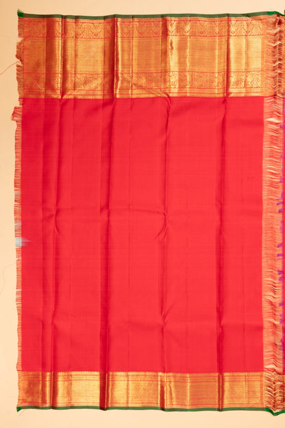 Kanchipuram Silk Brocade Lavender Saree