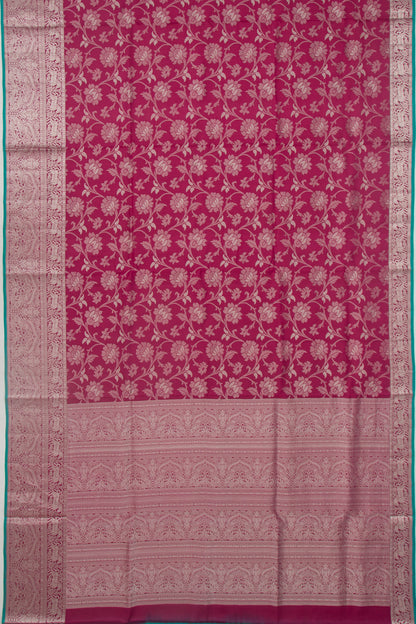 Taranga Kanchi Silk Jaal Maroon Saree