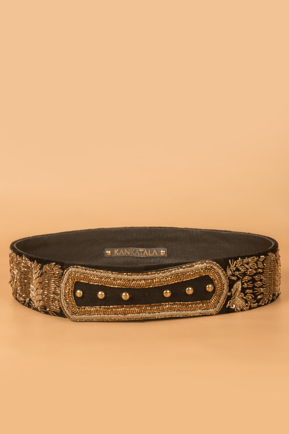 Zardosi Embroidery High Wasit Belt By Kankatala