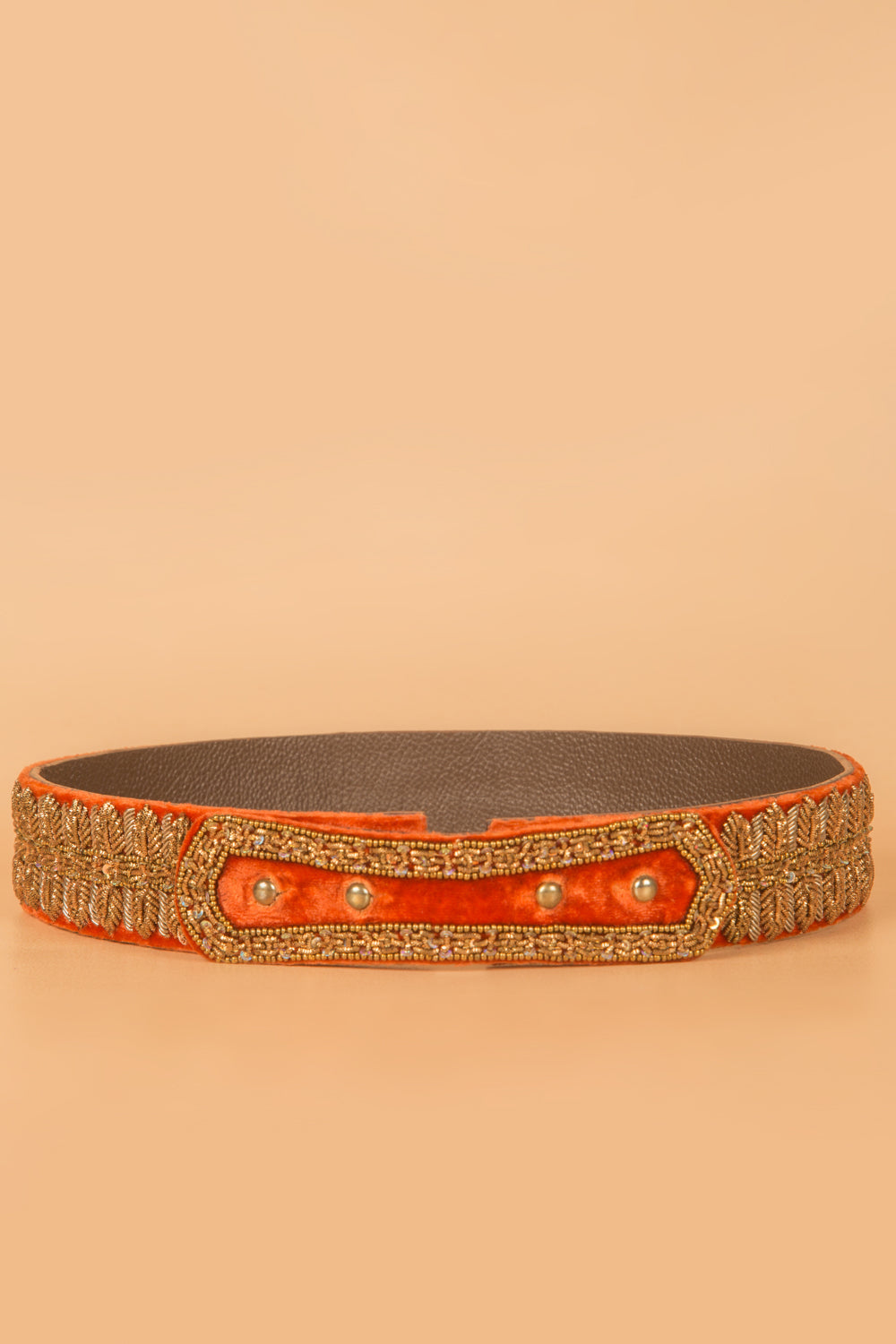 Zardosi Embroidery High Wasit Belt By Kankatala