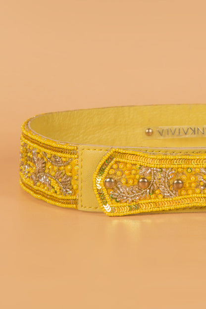 Zardosi Embroidery High Wasit Belt By Kankatala