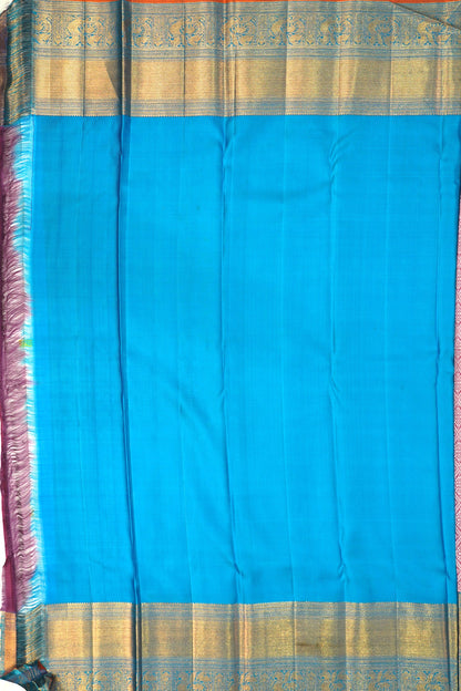 Kanchipuram Silk Brocade Lavender Saree