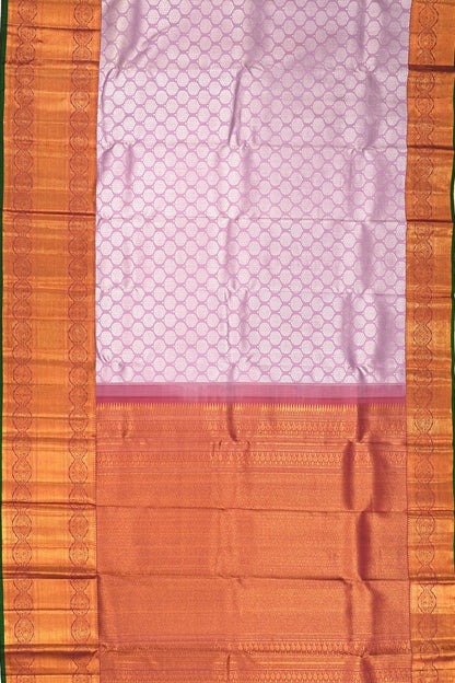 Kanchipuram Silk Brocade Lavender Saree