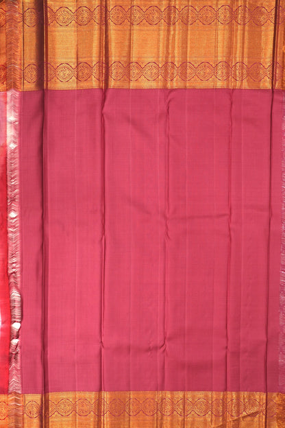 Kanchipuram Silk Brocade Lavender Saree