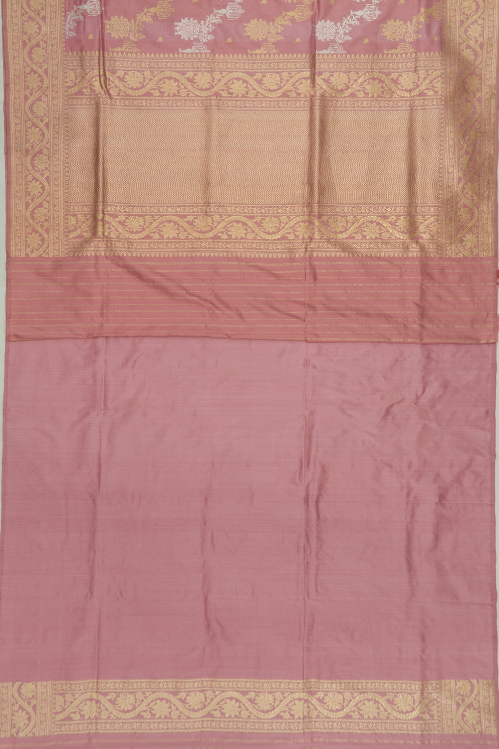 Banarasi Silk Jaal Lilac Saree