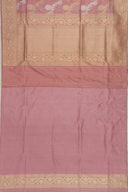 Banarasi Silk Jaal Lilac Saree