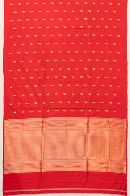 Banarasi Katan Silk Butta Red Saree