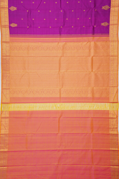 Kanchipuram Silk Butta Purple Saree