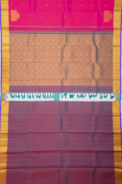 Kanchipuram Silk Butta Pink Saree