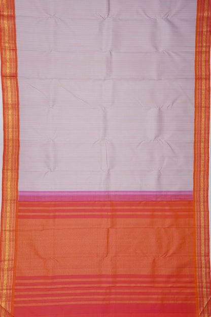 Kanchipuram Silk Lines Lavender Saree