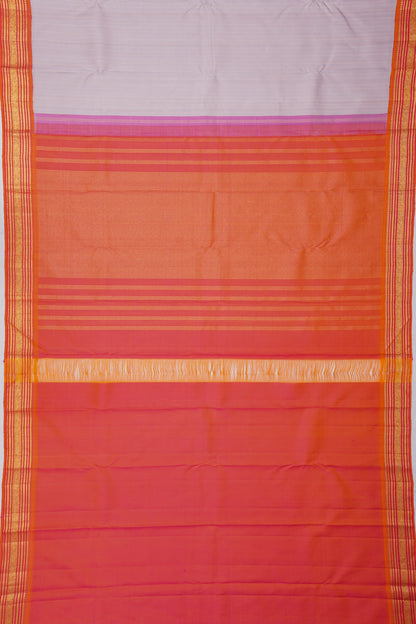 Kanchipuram Silk Lines Lavender Saree