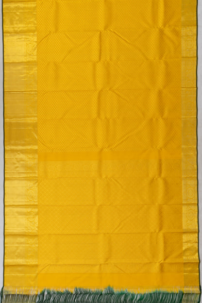 Taranga Kanchi Silk Brocade Yellow Saree