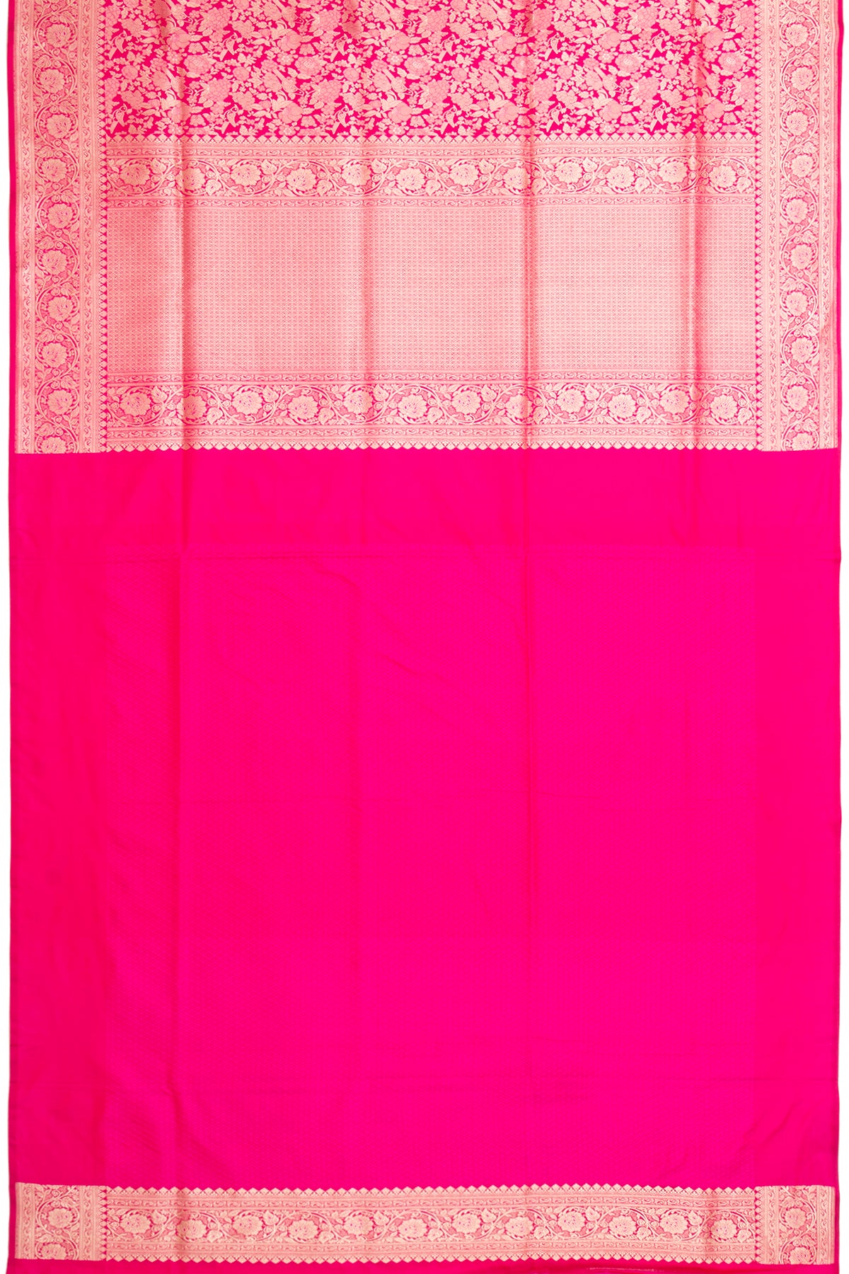 Banarasi Silk Brocade Pink Saree