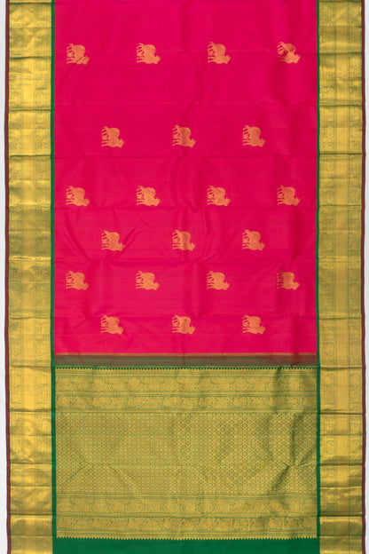 Kanchipuram Silk Butta Pink Saree