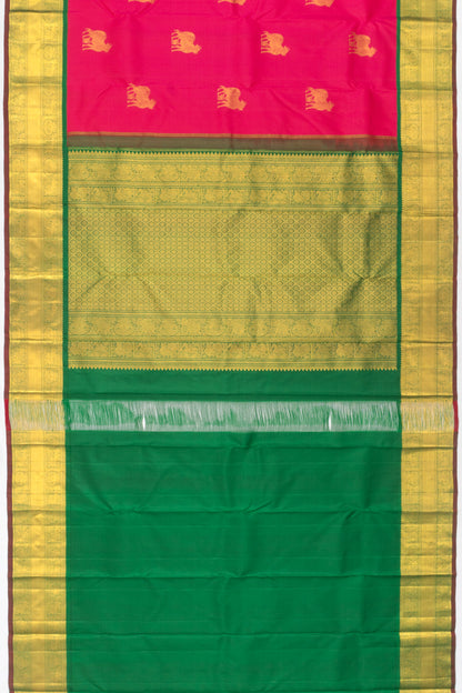 Kanchipuram Silk Butta Pink Saree