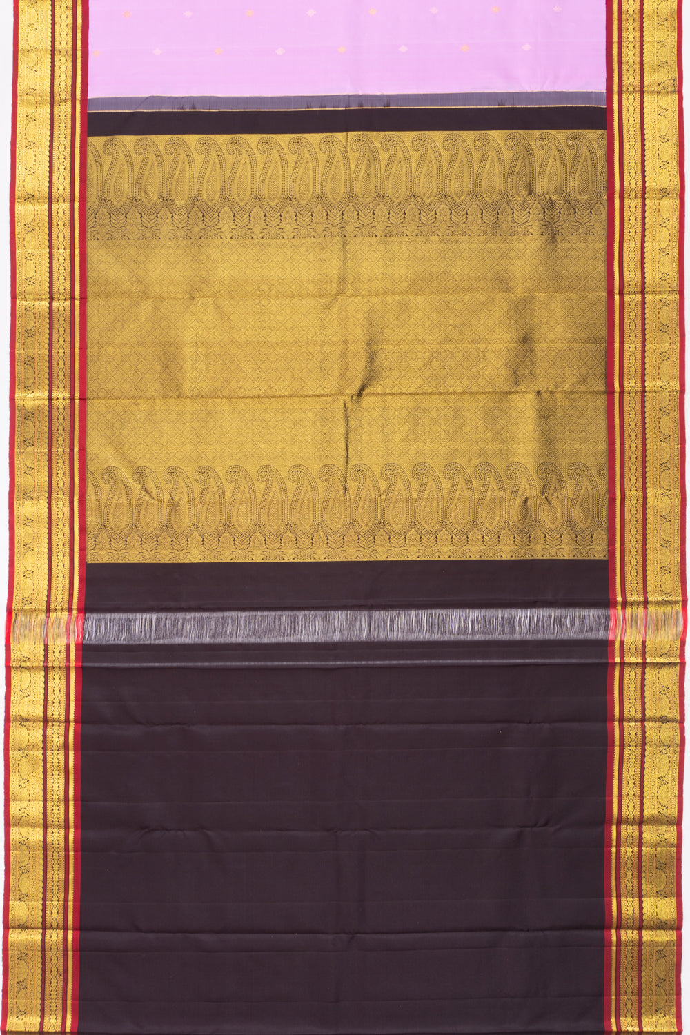 Classic Kanchipuram Silk Butta Lavender Saree