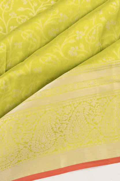 Coimbatore Soft Silk Jaal Green Saree