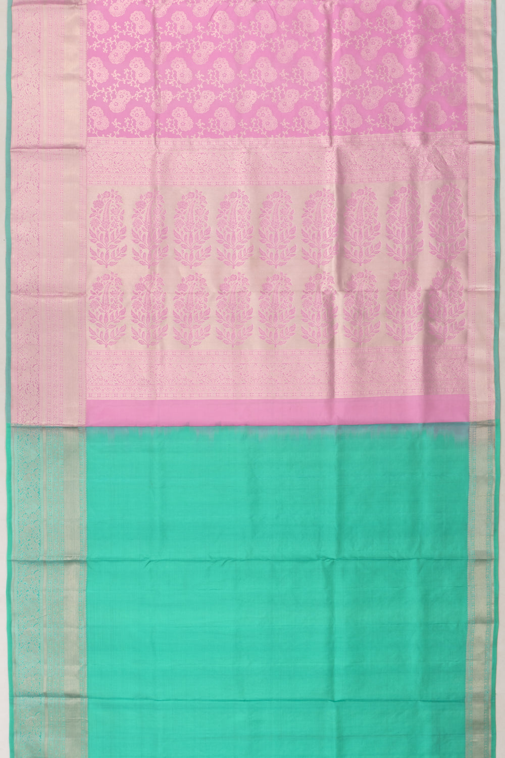 Coimbatore Soft Silk Jaal Baby Pink Saree