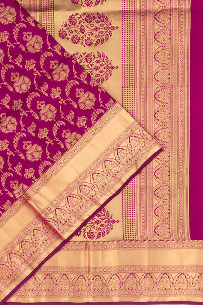 Coimbatore Soft Silk Jaal Purple Saree