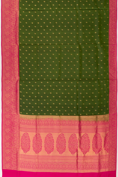 Coimbatore Soft Silk Butta Green Saree