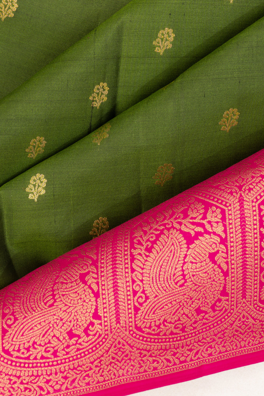 Coimbatore Soft Silk Butta Green Saree