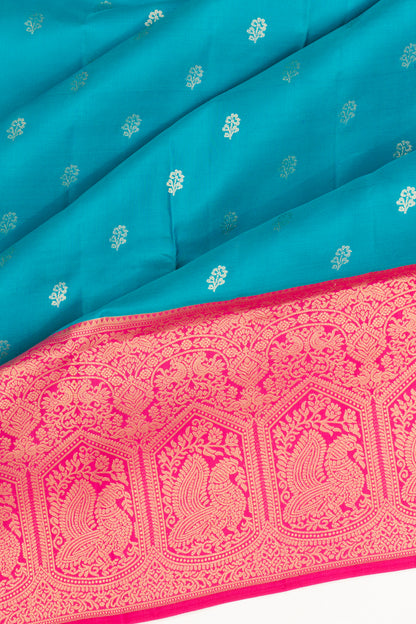 Coimbatore Soft Silk Butta Blue Saree