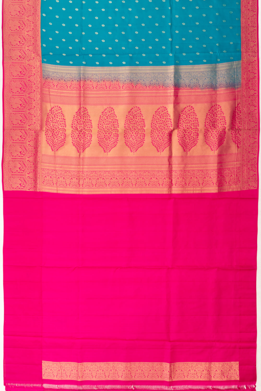 Coimbatore Soft Silk Butta Blue Saree