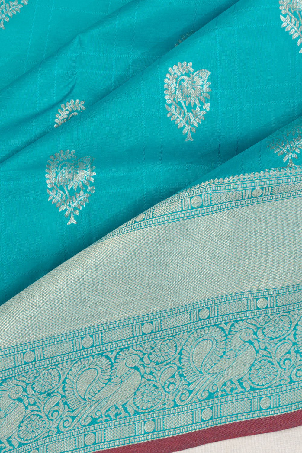 Coimbatore Soft Silk Butta Blue Saree