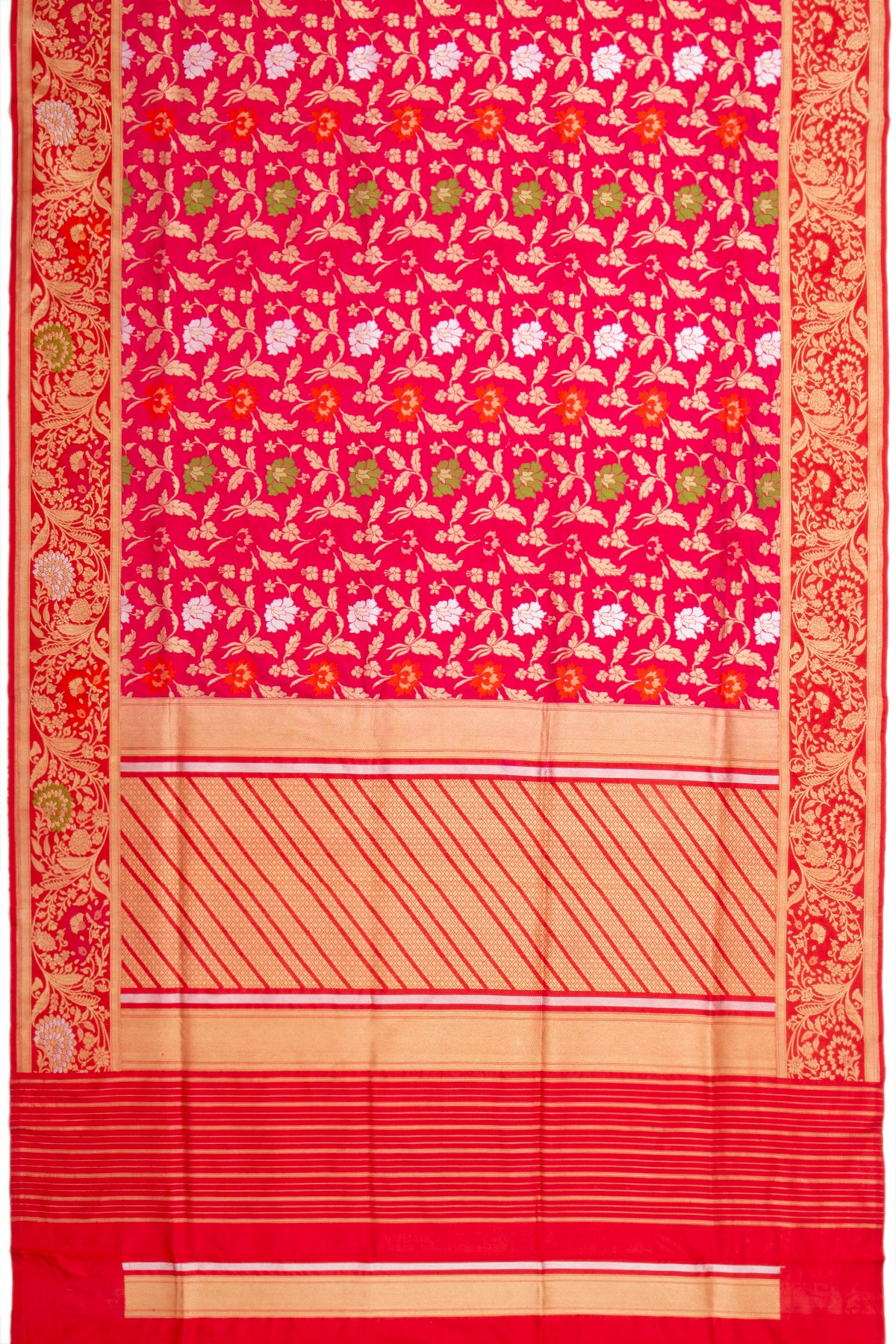 Banarasi Silk Brocade Pink Saree