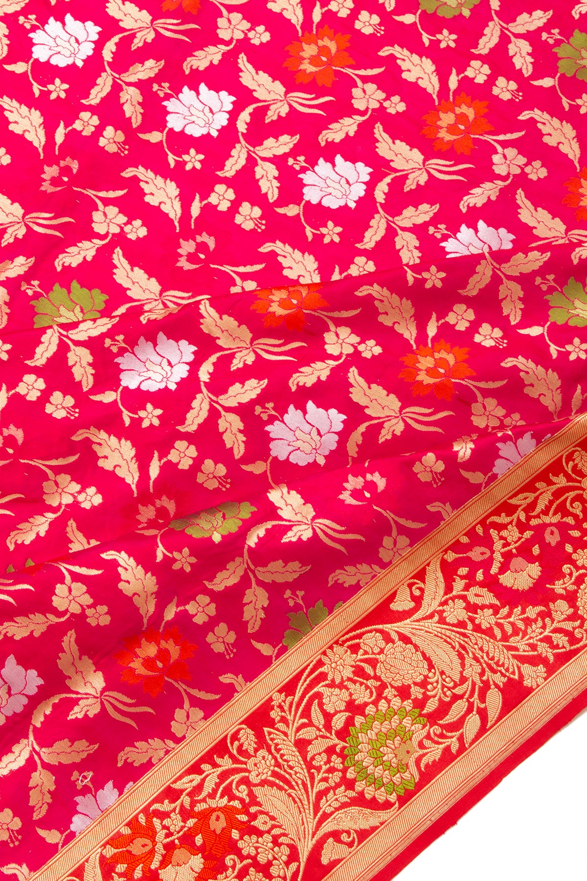 Banarasi Silk Brocade Pink Saree