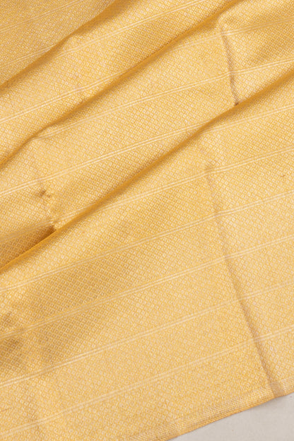 Kanchipuram Silk Tissue Brocade Gold Saree