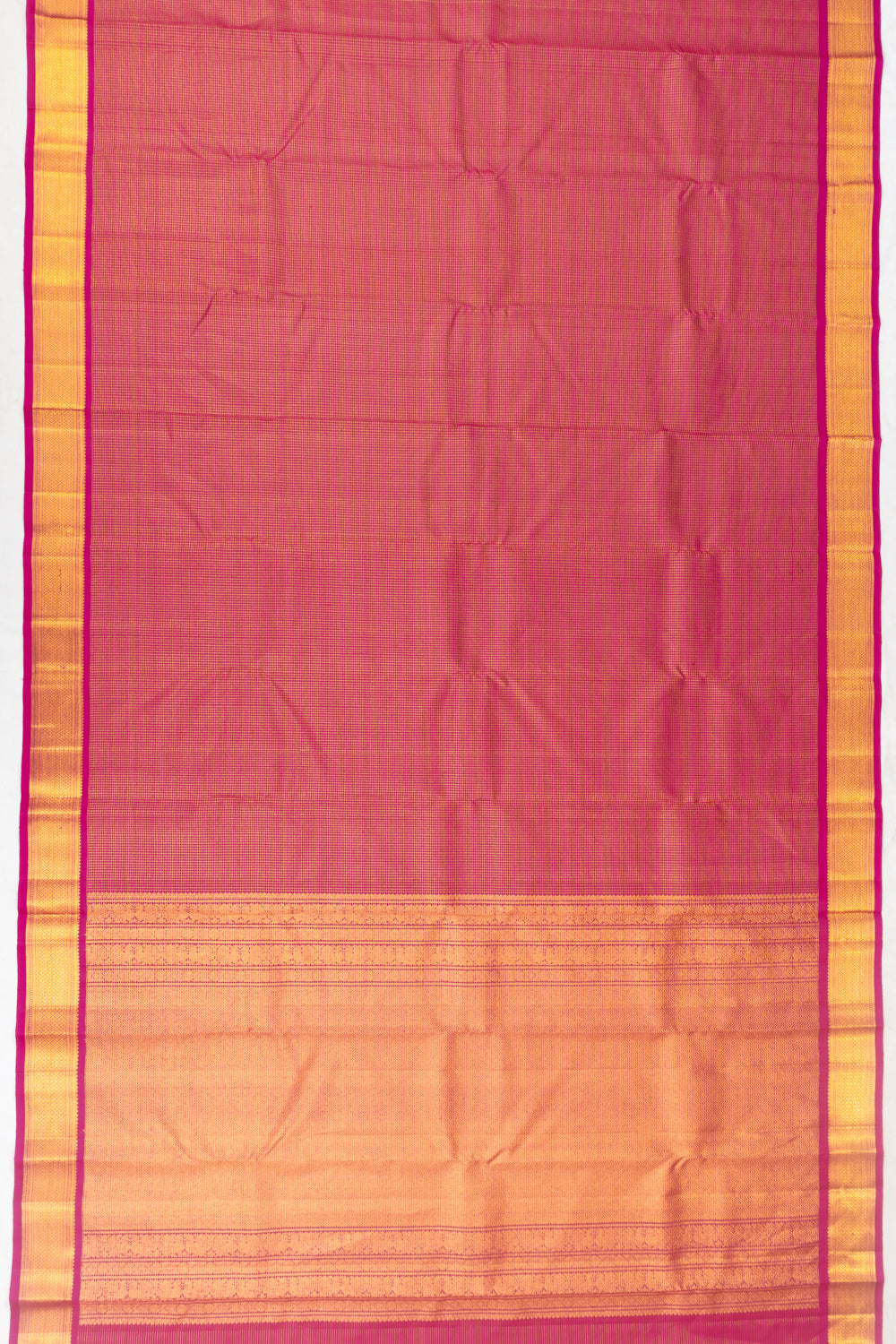 Classic Kanchipuram Silk Kattam Checks Pink Saree