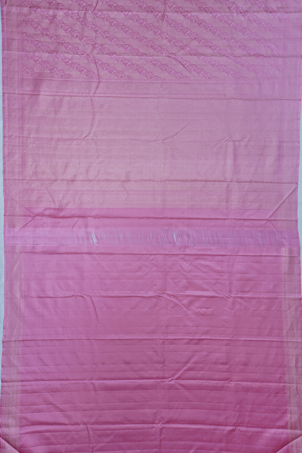 Kanchipuram Silk Brocade Baby Pink Saree