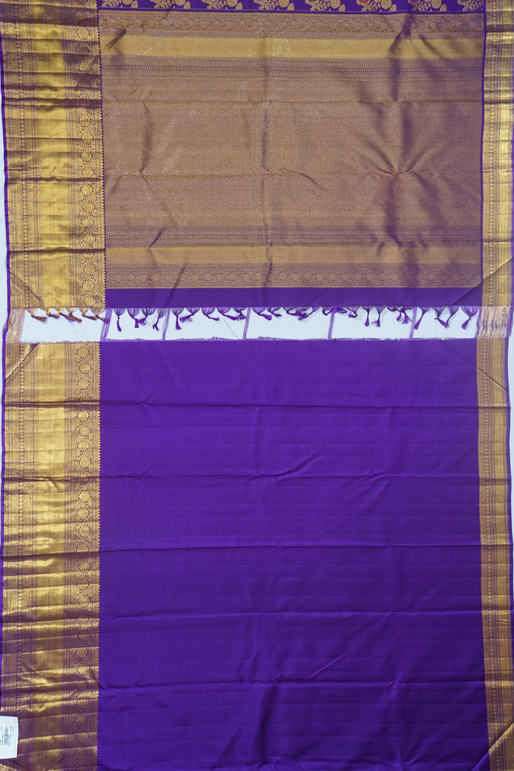 Kanchipuram Silk Jaal Violet Saree