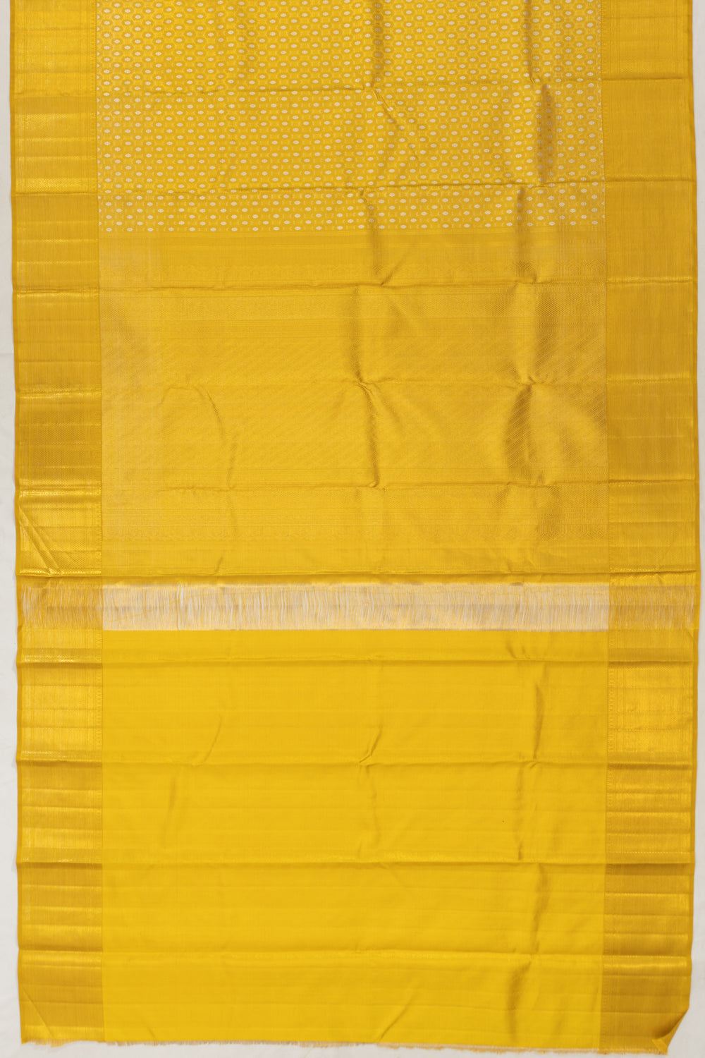 Kanchipuram Silk Tissue Brocade Gold Saree