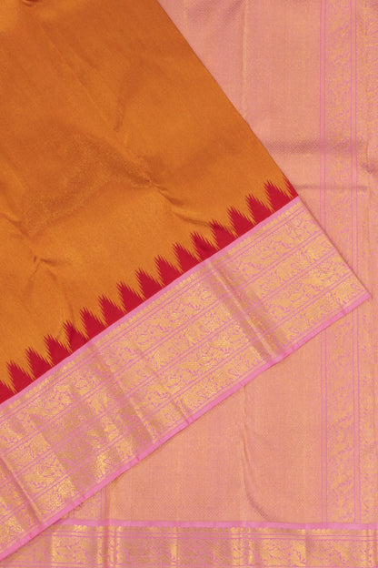 Kanchipuram Silk Tissue Gold Saree