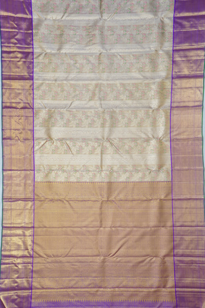 Kanchipuram Silk Brocade Gold Saree