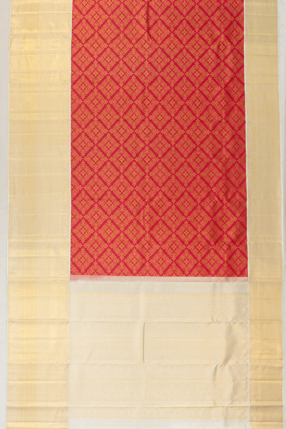 Kanchipuram Silk Brocade Pink Saree