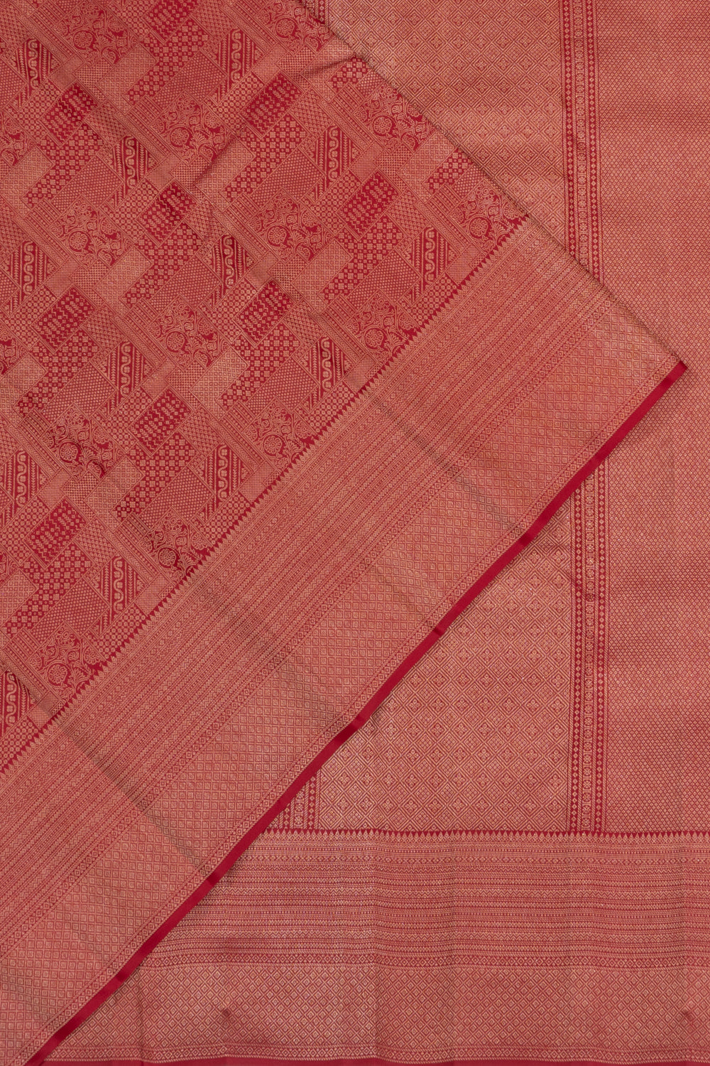 Taranga Kanchi Silk Brocade Maroon Saree