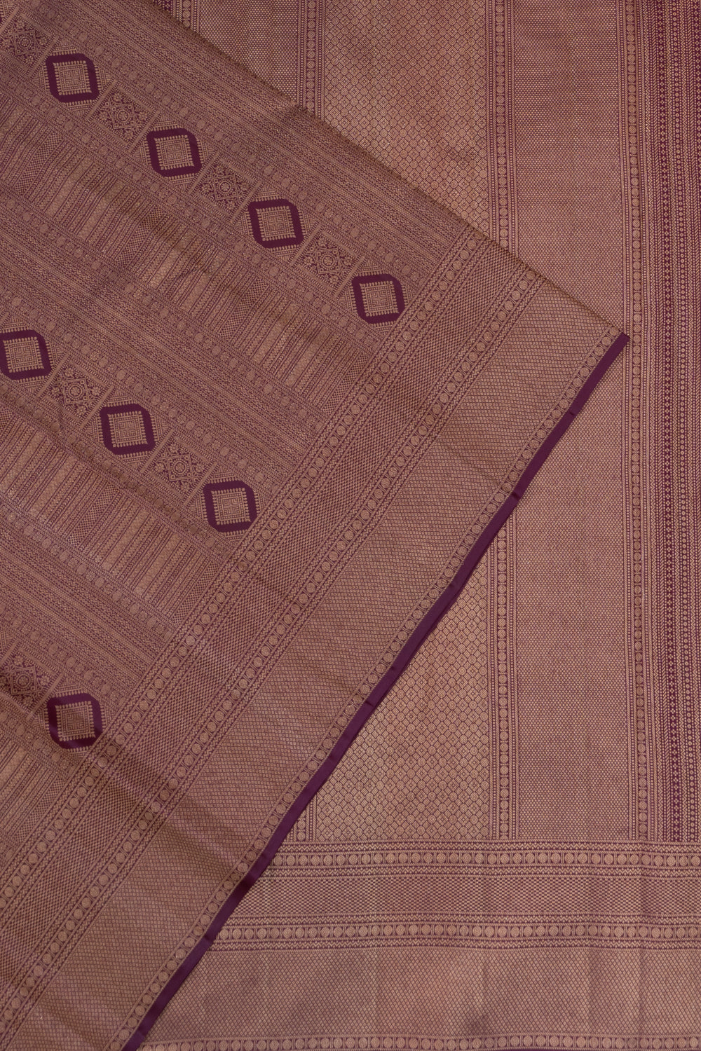 Taranga Kanchi Silk Brocade Purple Saree