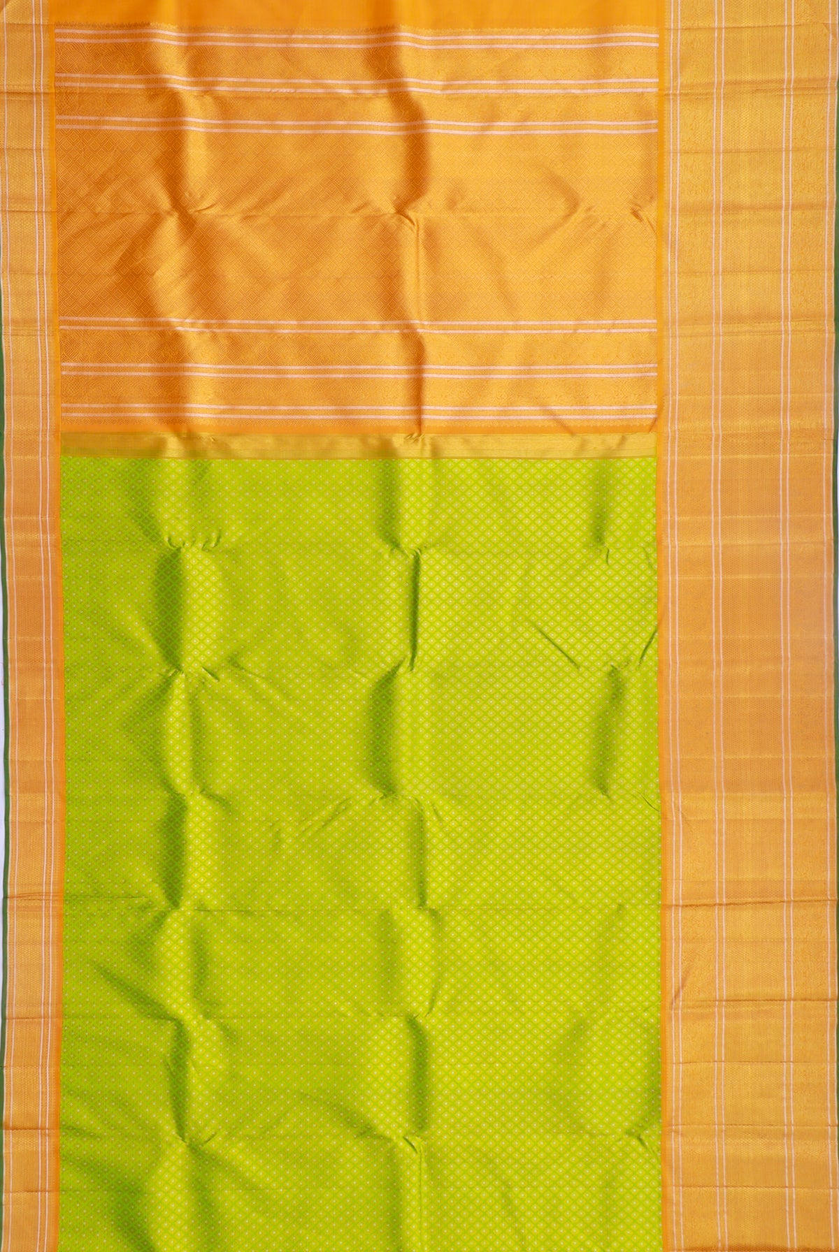 Kanchipuram Silk Brocade Green Saree