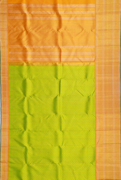 Kanchipuram Silk Brocade Green Saree