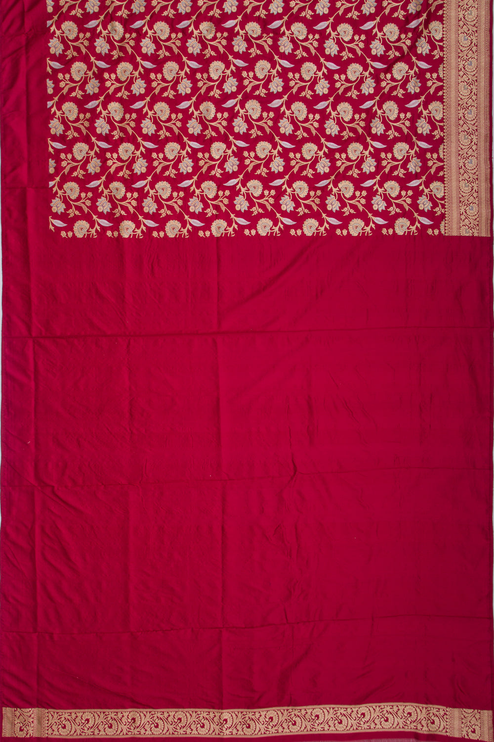 Banarasi Silk Kadwa Jaal Maroon Saree