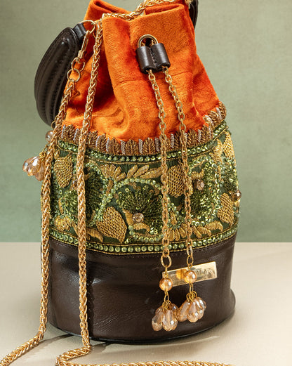 Zardosi Embroidery Potli Bag By Kankatala